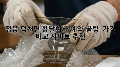 정읍 덕천면 용달이사 예약 꿀팁🍯 & 가격 비교 사이트 추천!